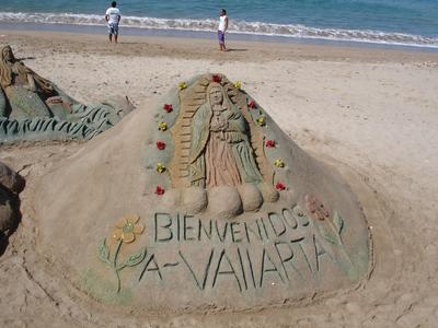 Escultura de arena en el Malecón
