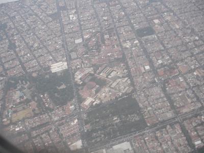 La Majestuosa desde el avión