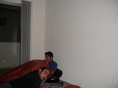 Inflando las camas