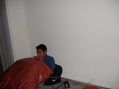 Inflando las camas