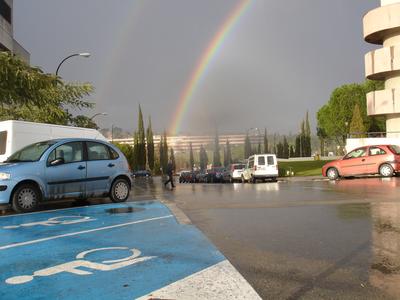 Arcoiris en la Vila Universitària