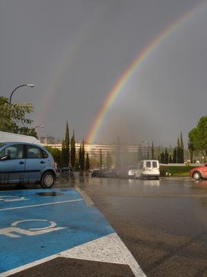 Arcoiris en la Vila Universitària