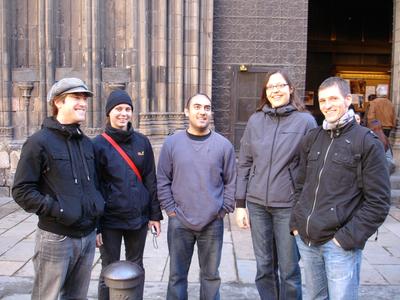 Aaron, Birgit, yo, Daria y Matthias