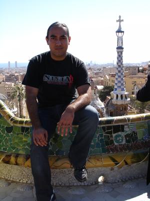 Yo en el Parc Güell