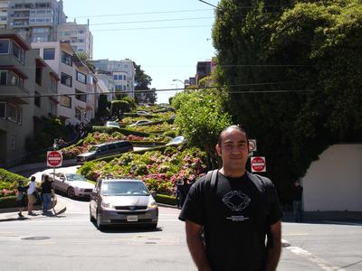 Yo en Lombard Street
