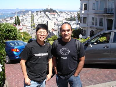 Eddie y yo en Lombard Street