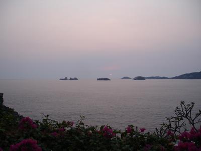 La puesta de sol