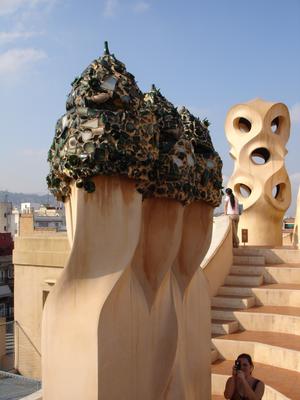 Isabel en la Pedrera
