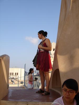Isabel en la Pedrera