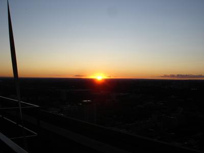 Puesta de sol desde el Panorama Lounge