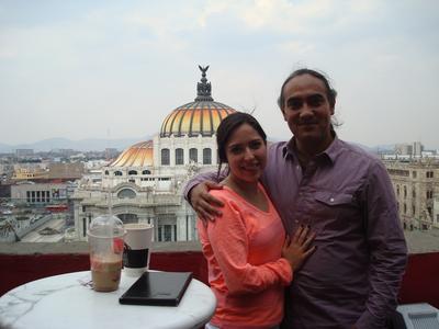 Mina y yo en el Café de la Gran Ciudad