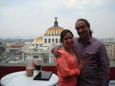 Mina y yo en el Café de la Gran Ciudad