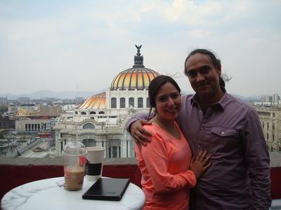 Mina y yo en el Café de la Gran Ciudad