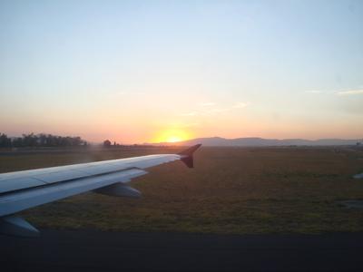El sol poniéndose