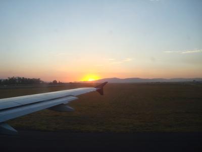 El sol poniéndose