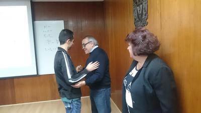 Juan, Toño y la mamá de Juan