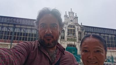 Mi mamá y yo en el mercado