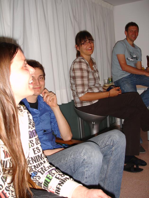 Birgit, Benjamin, Daria y Matthias
