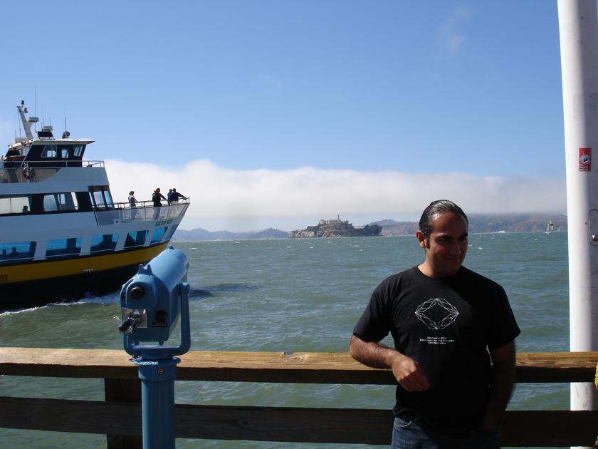 Yo con Alcatraz al fondo