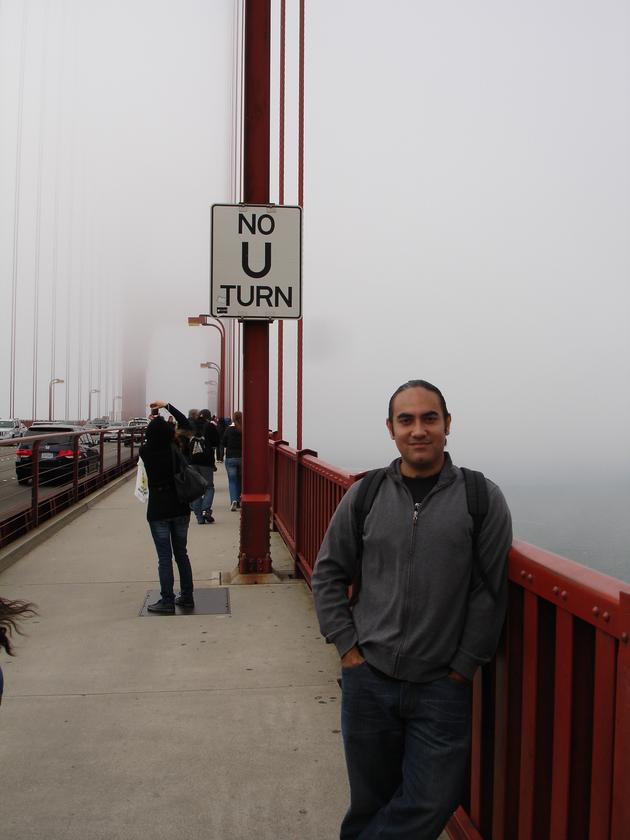 Yo en el Golden Gate