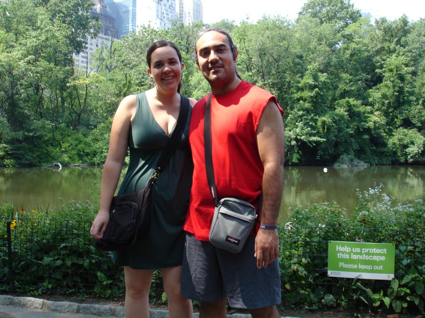 Yo e Isabel en Central Park