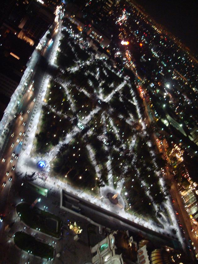 La alameda central desde la Torre Latino