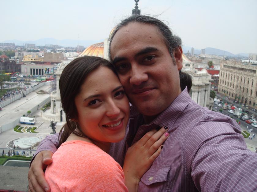 Mina y yo en el Café de la Gran Ciudad