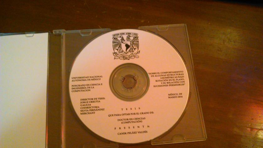 El CD con la tesis