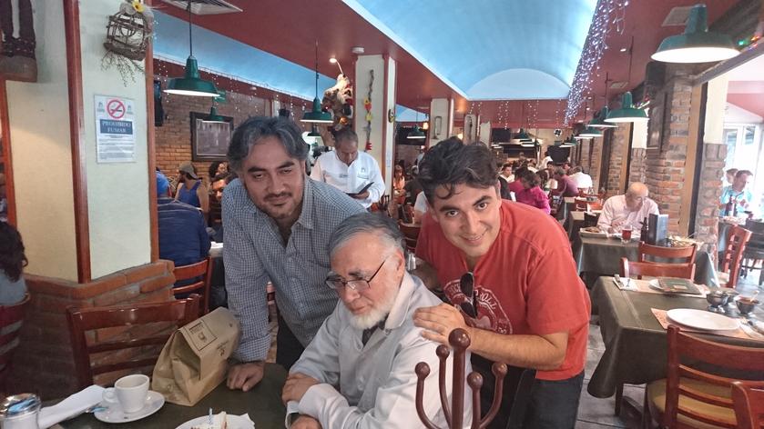Yo, papá y mi hermano