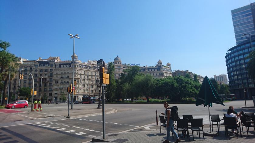 Caminando en Barcelona