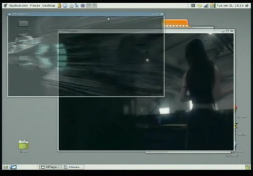 Video transparente