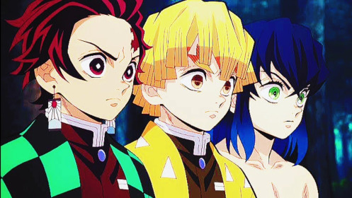 Tanjiro, Zenitsu e Inosuke