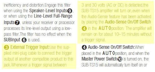 Manual del subwoofer