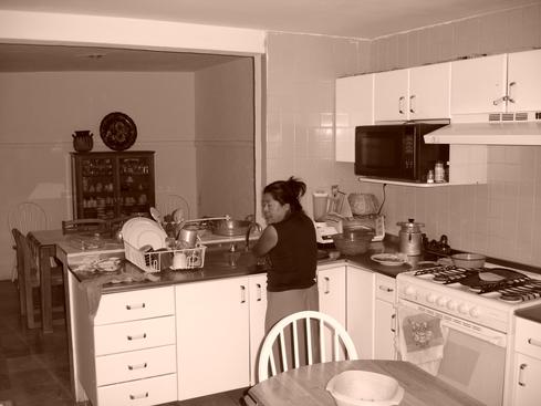 Susi en la cocina