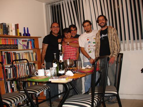 Paola, Omar, Enrique, Juan y yo