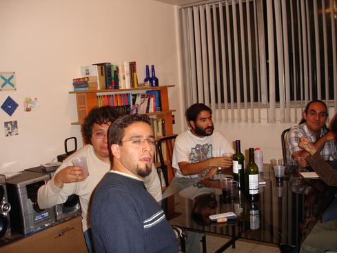 José Luis, Enrique, Omar y yo