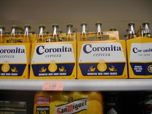 Coronita, imported beer from México