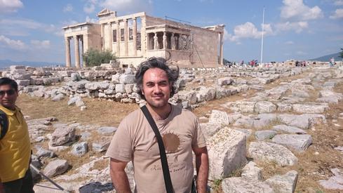 Yo en la Acrópolis de Atenas