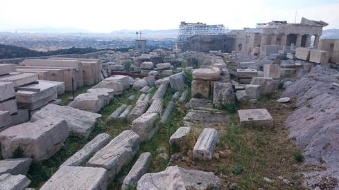 En la Acrópolis de Atenas