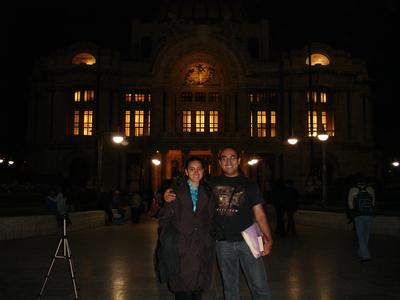 Ana Laura y yo en Bellas Artes