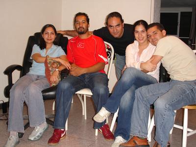 Yazmín, Erick, yo, Cindy y Rafa