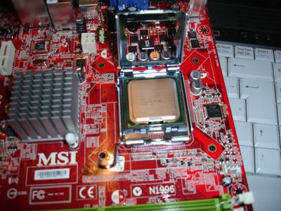 Intel Core2Quad instalado