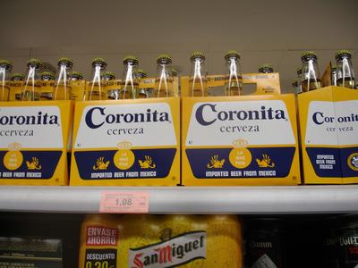 Coronita, imported beer from México