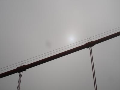 El sol a través de la niebla