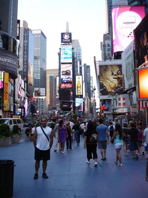 Yo en Times Square