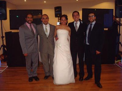 Omar, yo, Érika, Juan y Enrique