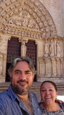 Con mi mamá en Burgos