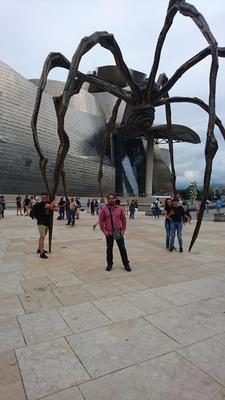 Yo en el Guggenheim