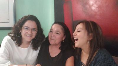 Rocío, mi mamá y Sara