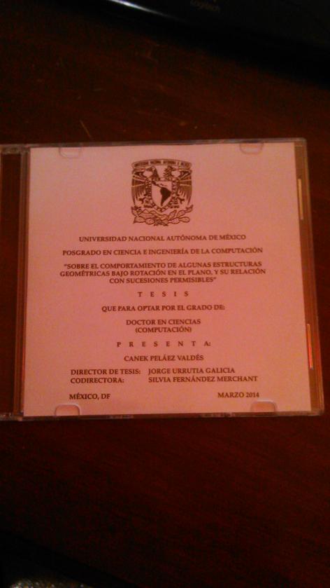 El CD con la tesis